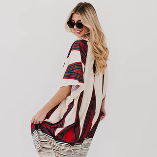 In The City Of Paradise Kimono: Black