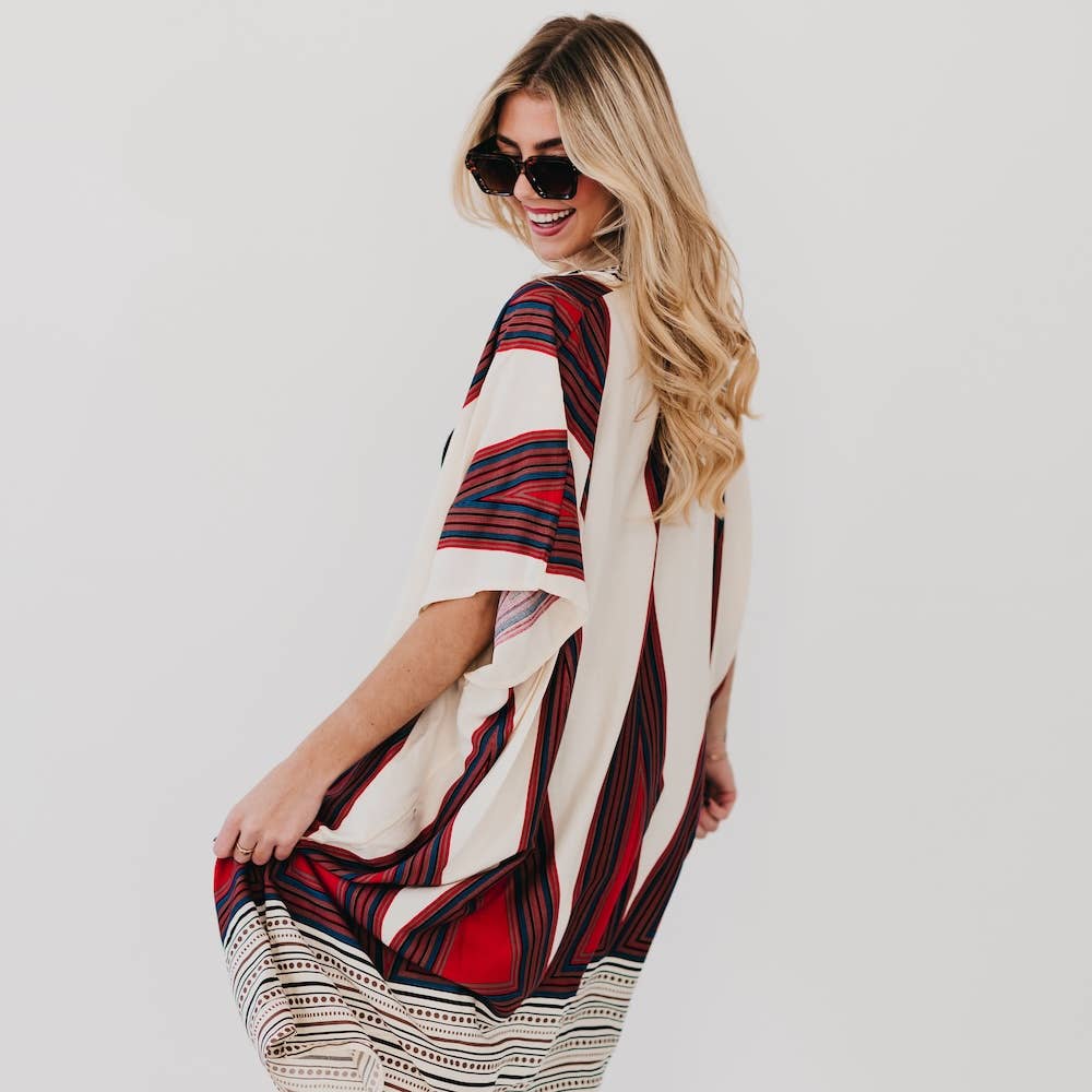 In The City Of Paradise Kimono: Cream