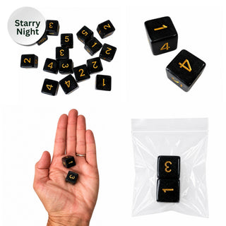Sparkle Dice - Mahjong Specialty Dice - Gift Ready : Starry Night