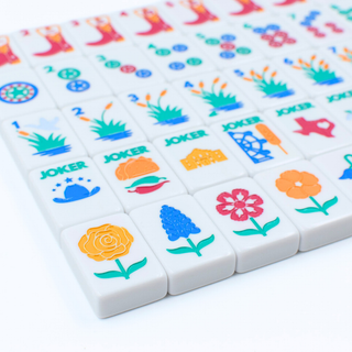 THE TEXAS SERIES  |  Mahjong with Lone Star Flair  |  Mesquite White Tile Set