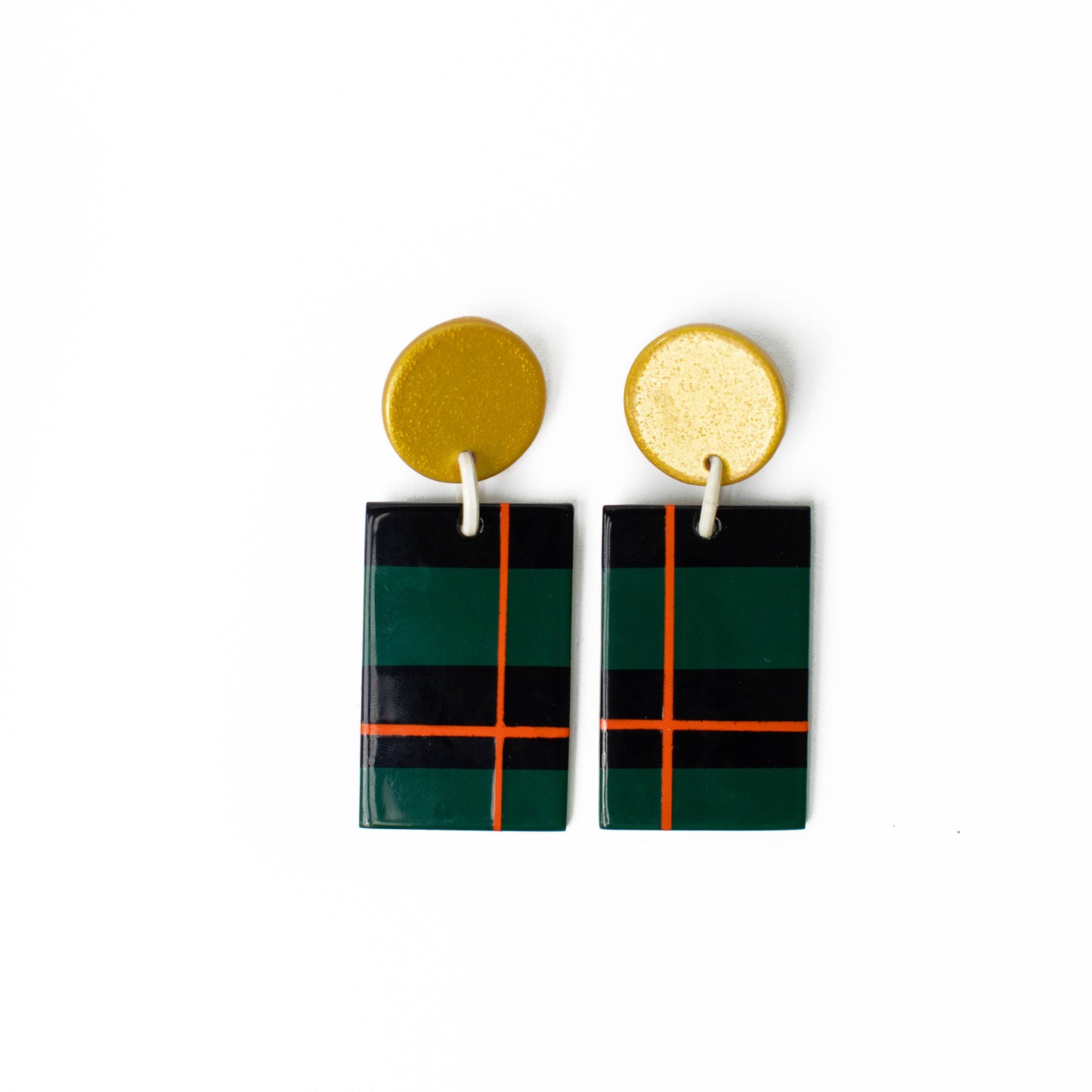 Winter Plaid Cabana Earrings