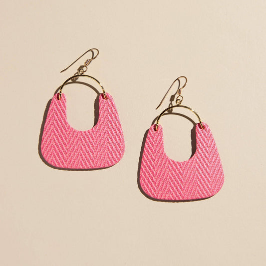 Coral Punch Noras Earrings