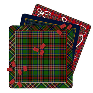 Mahjong Mat 31", Neoprene, Moody, Masculine, Winter Plaid: Design Plaid 6