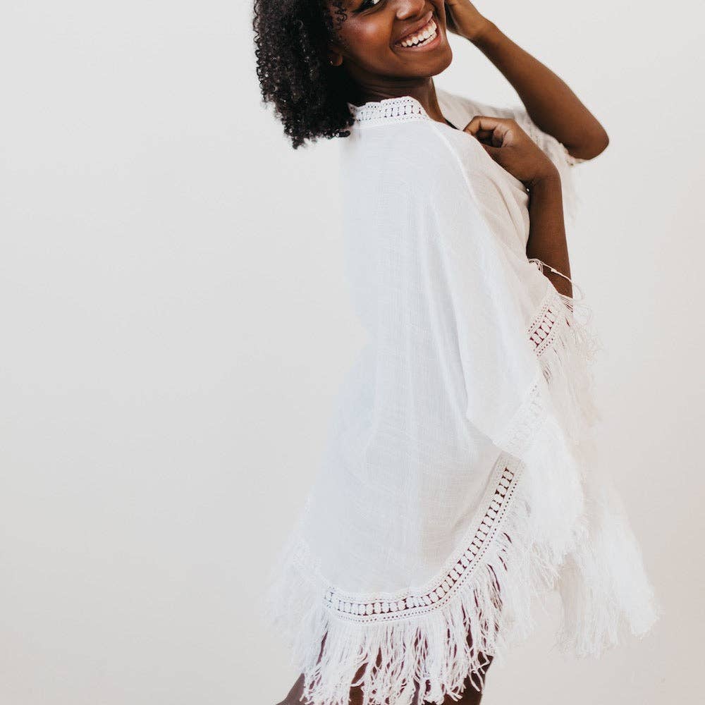 Ocean City Cover Up: White