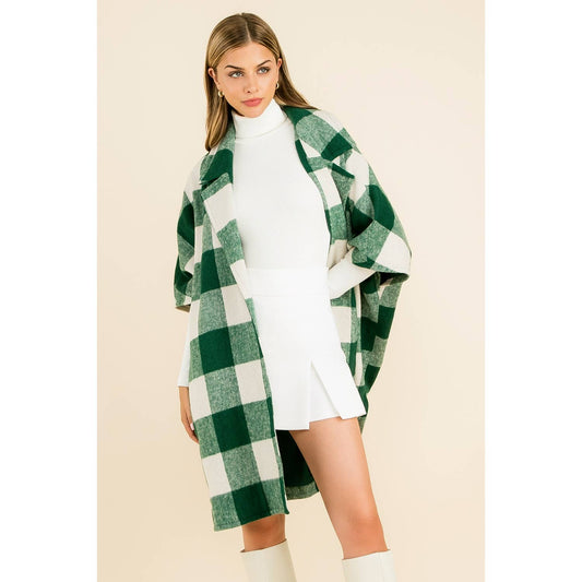 Chandler Checkered Long Coat