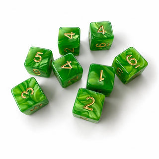 Jasper Pearl Mahjong Specialty Dice (Set of 2)