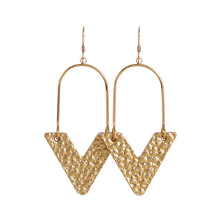 Hammered Gold Veras Earrings