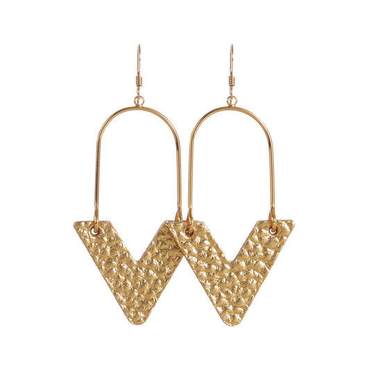 Hammered Gold Veras Earrings