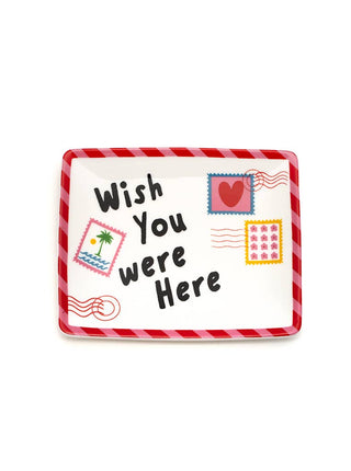 Postcard - "Wish You Were Here" Dice Dish