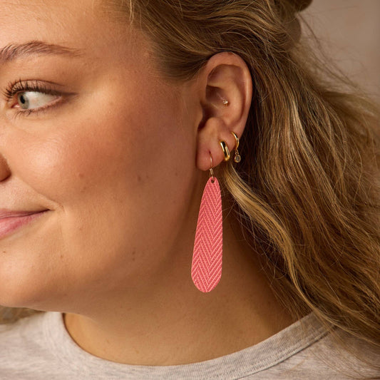Diana Coral Punch Earrings