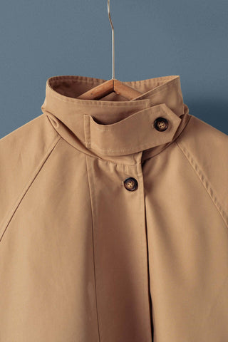 Nicolette Modern A-Line Trench Jacket