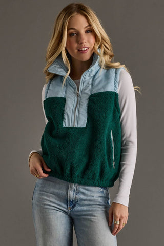 Alice Light Blue/Green Vest