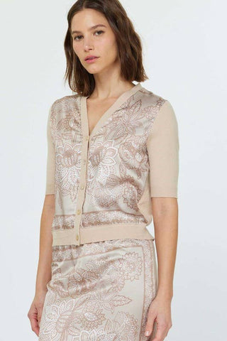 Paisley Floral Printed  Cardigan