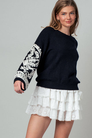 Allie Embroidered Sweater