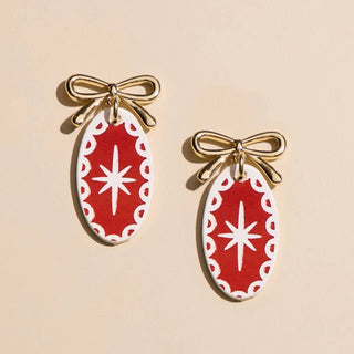 White Ingrid Earrings