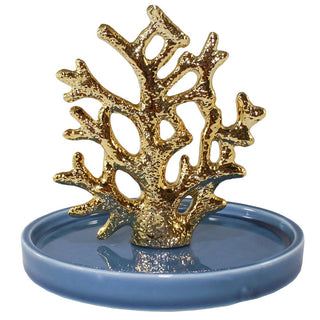 Gold Coral Dice Dish