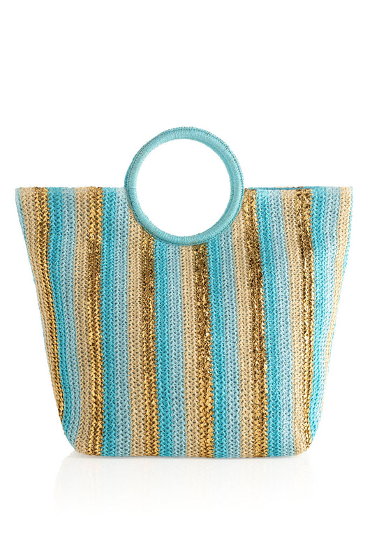 DELILAH TOTE: Turquoise