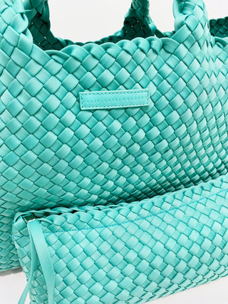 Woven Mahjong Carryall : Cream