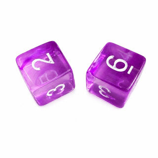 Swirl Translucent Mahjong Dice Gift Ready  : Cloudy Swirl