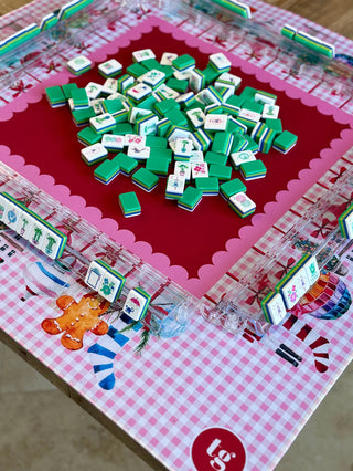 Preppy Christmas Mahjong Mat