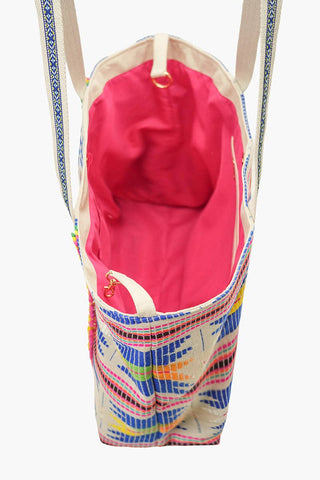 Mahjong Market Fully Hand-Beaded Large Tote