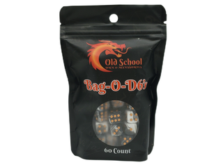 Bag O' D6's 12mm 60ct - Vorpal - Black & White