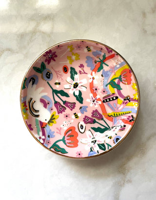 Porcelain Dice Dish | Butterfly Garden