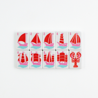 The New England Series: Mahjong Set with Nautical Flair