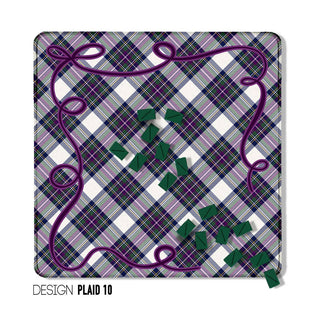 Mahjong Mat 31", Neoprene, Moody, Masculine, Winter Plaid: Design Plaid 6