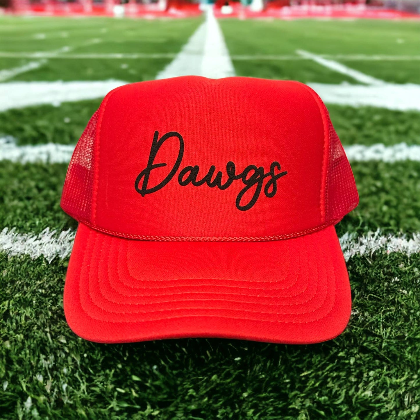 Dawgs Trucker Hat: Red