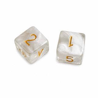Swirl Translucent Mahjong Dice Gift Ready  : Cloudy Swirl