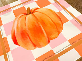 Pumpkin Harvest (Galatians 6:9, NIV) Mahjong Mat