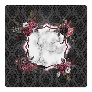 Gothic Rosette Noir Mahjong Mat