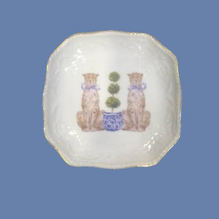 Leopards Porcelain Bon Bon Tray