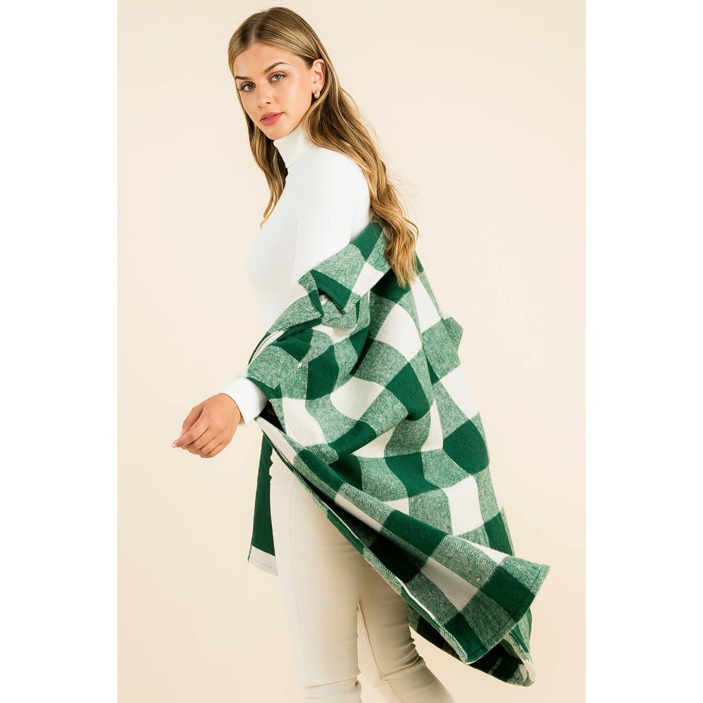 Chandler Checkered Long Coat