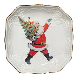 Santa Bringing Cheer Dice Dish