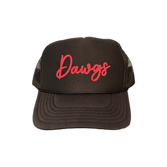 Dawgs Trucker Hat: Black