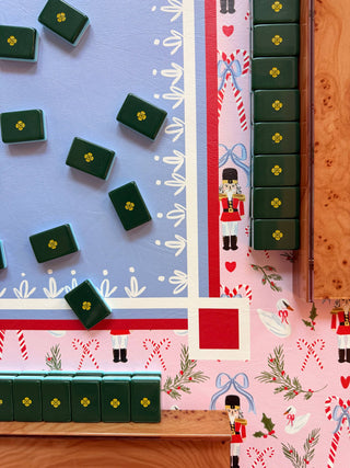 Britt Mills Nutcracker Leatherette Mahjong Mat