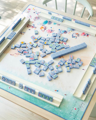 Bespoke X Gray Malin Beach Club Mahjong Tiles - Cabana Blue