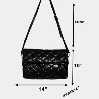 Emery Large Quilted Clutch: Gold
