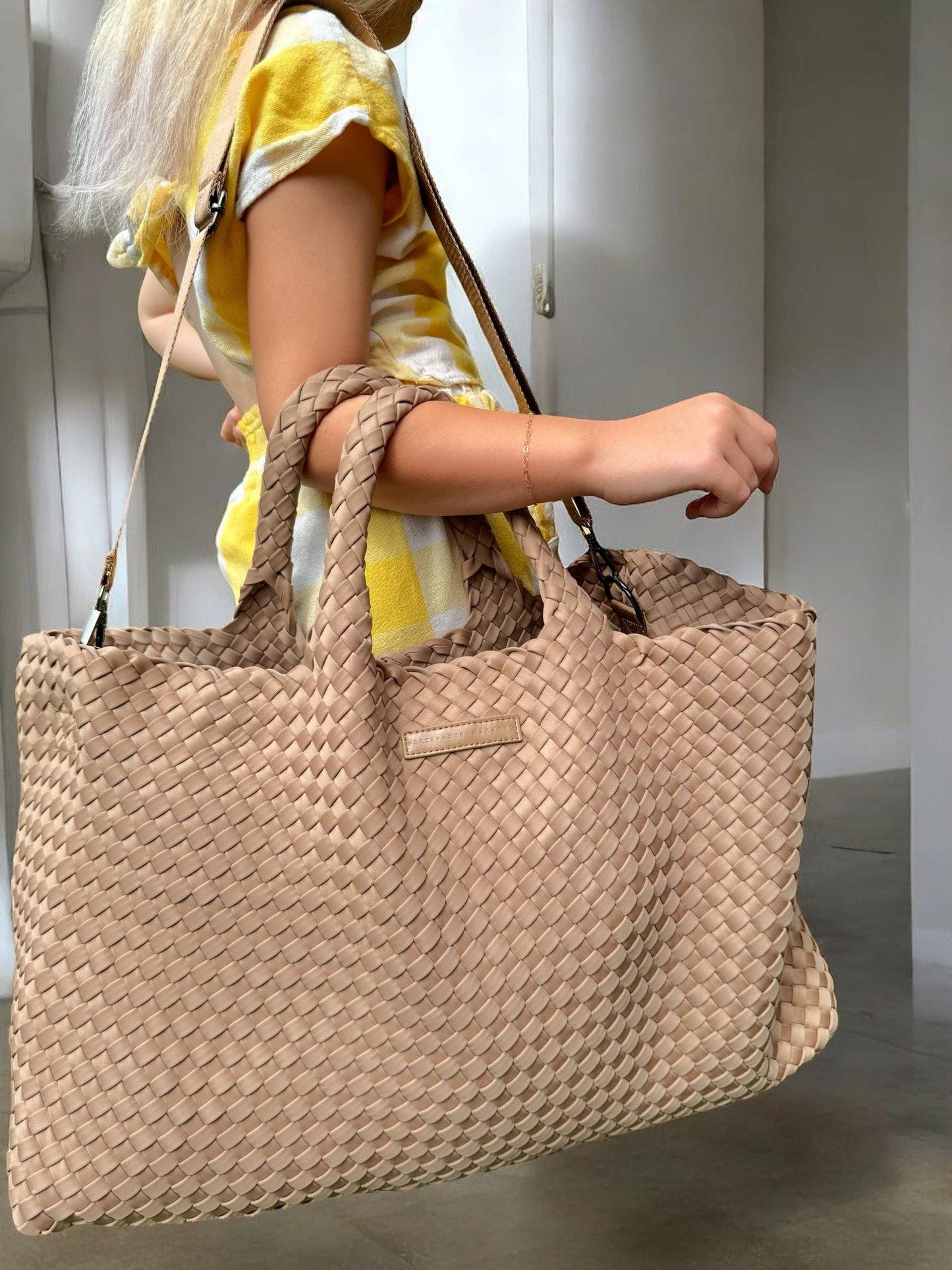Woven Mahjong Carryall : Lavender