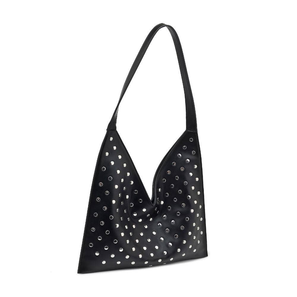 Tori Studded Hobo: Chocolate