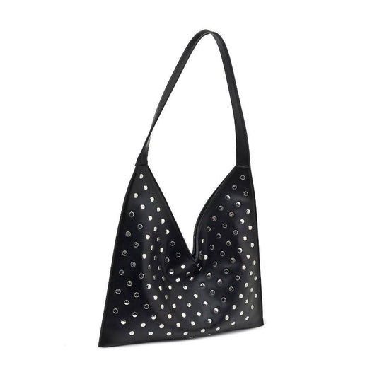 Tori Studded Hobo: Black