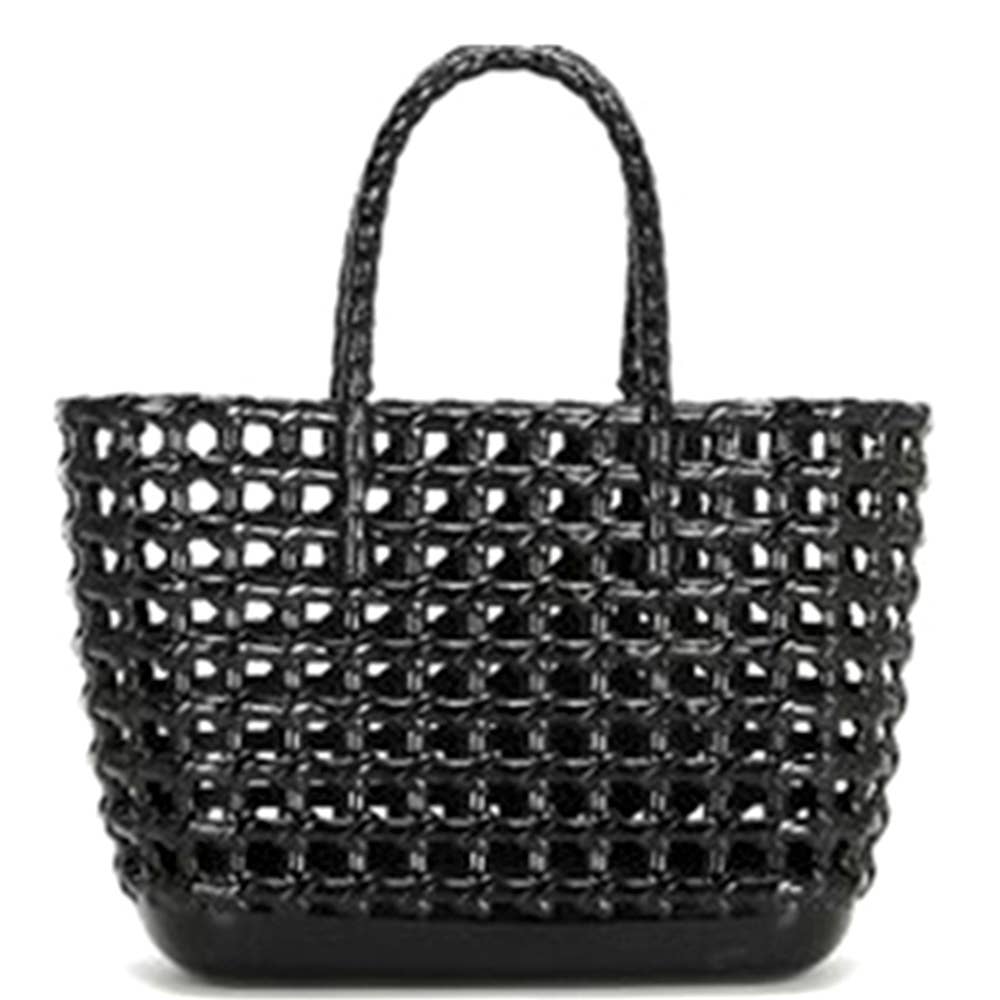 TOP HANDLE BAG: Black