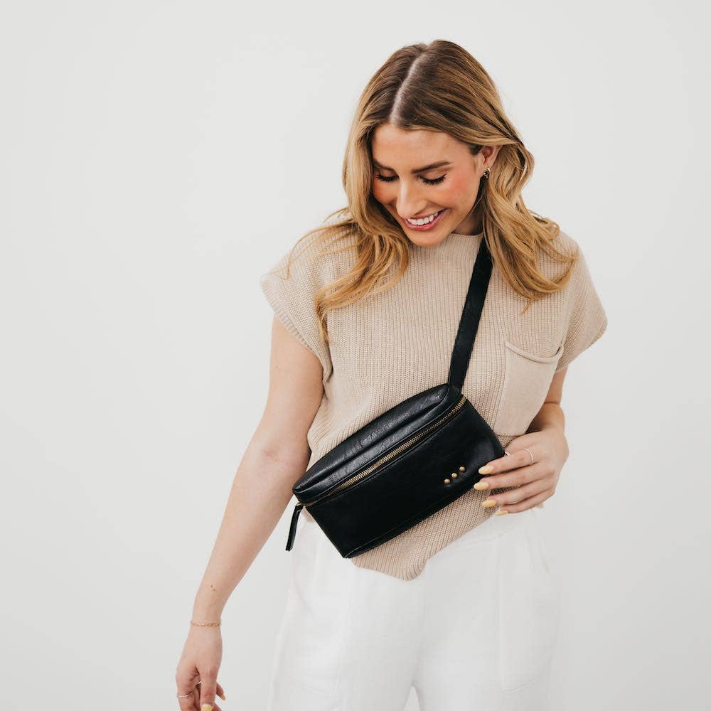 Whitley Waist Crossbody Bag : Black