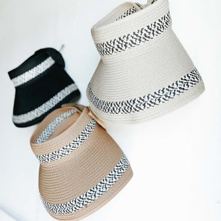 Roll Up Sun Visor: Beige