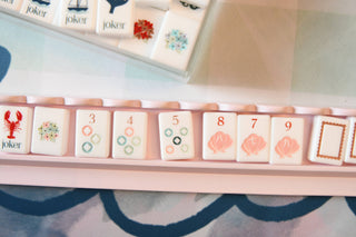 Ballet Pink Scalloped Wooden Mahjong Racks - 20 inches: Ballet Slipper