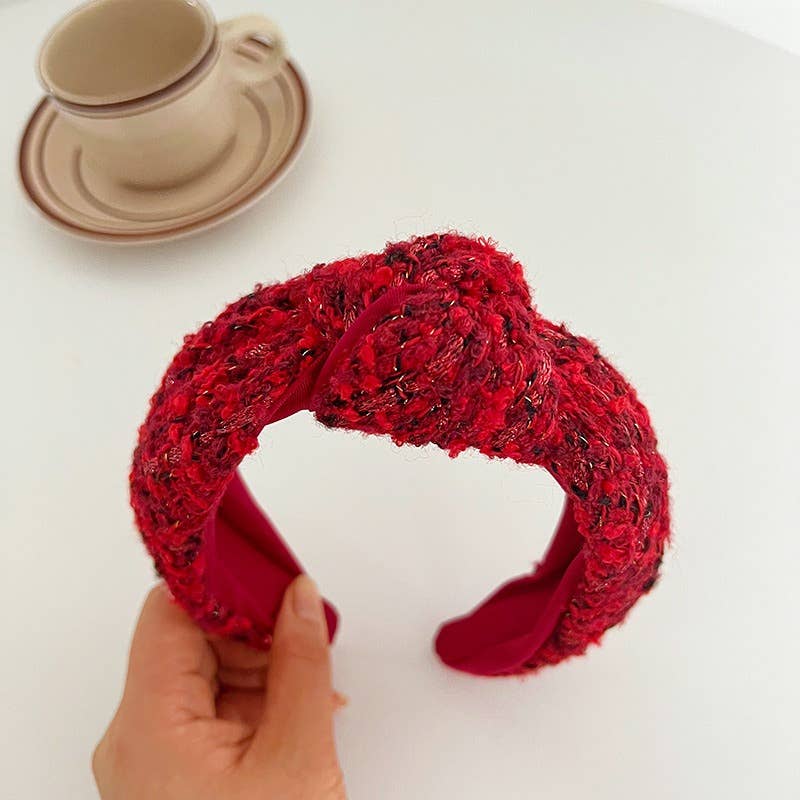 Red Plaid Headband
