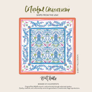 Britt Mills Chinoiserie Neoprene Mahjong Mat