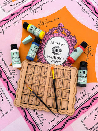 Mahjong Solo Practice Board DIY Kit | Paint, Sip & Play